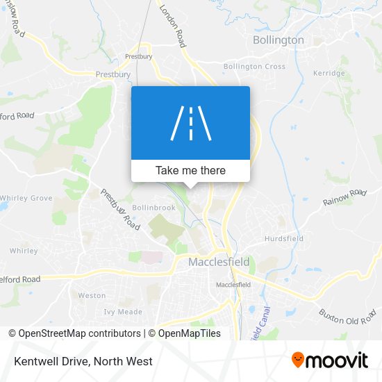 Kentwell Drive map