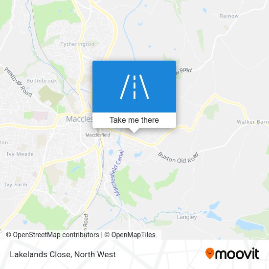 Lakelands Close map