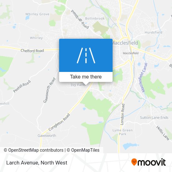Larch Avenue map