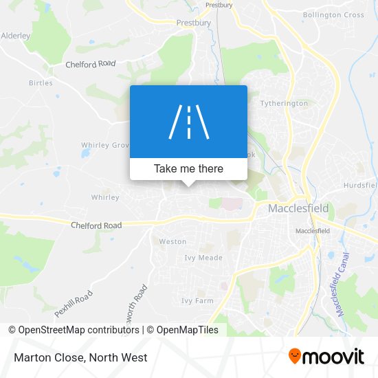 Marton Close map