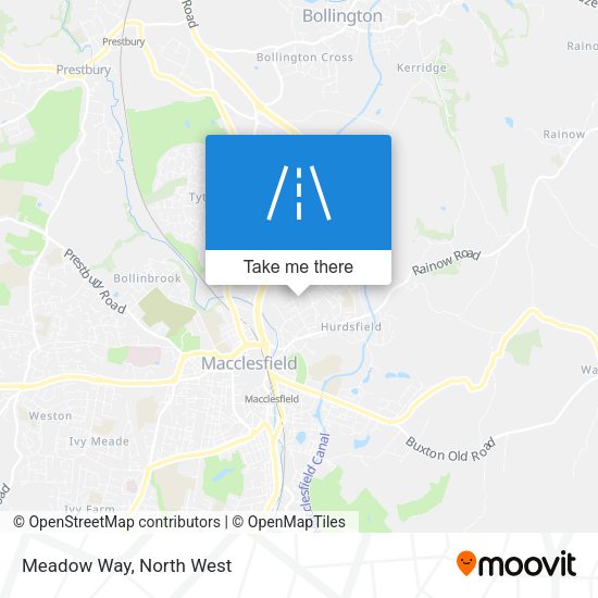 Meadow Way map