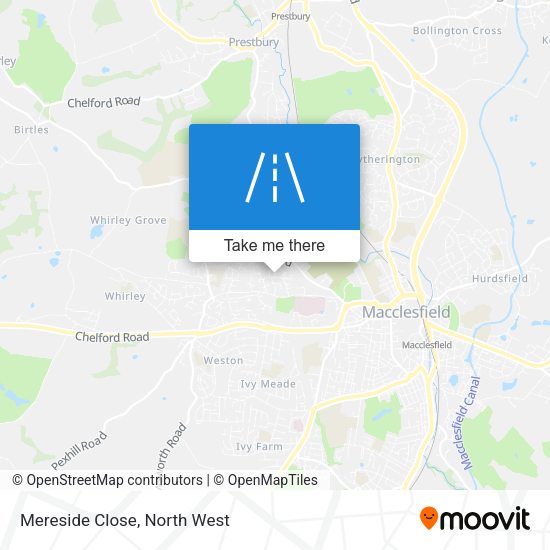 Mereside Close map