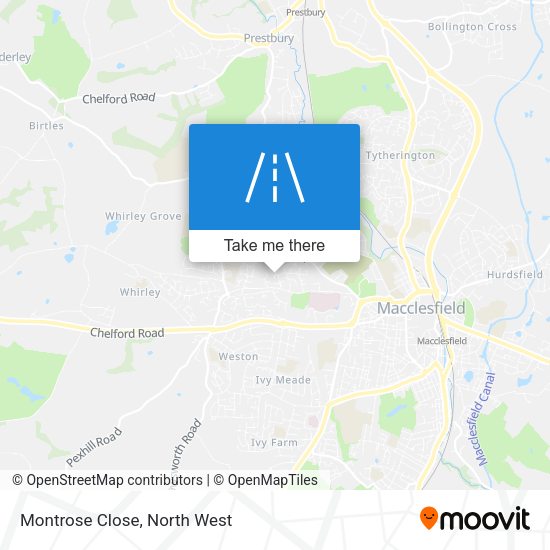 Montrose Close map