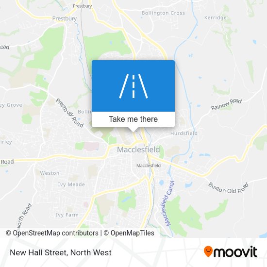 New Hall Street map