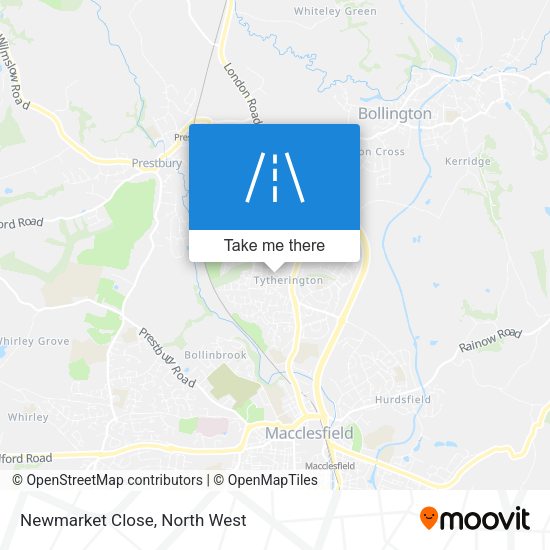 Newmarket Close map