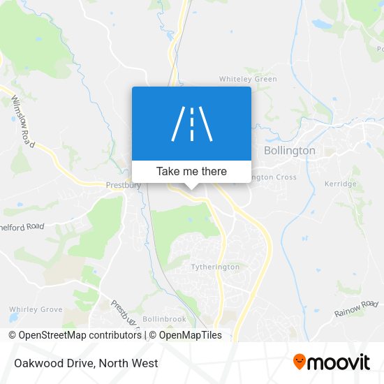 Oakwood Drive map