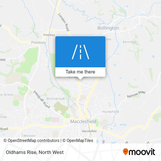 Oldhams Rise map