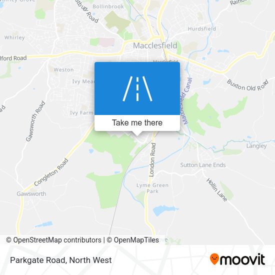 Parkgate Road map