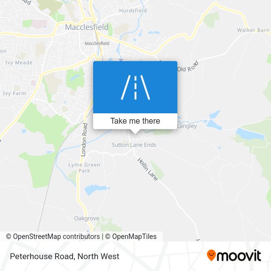 Peterhouse Road map