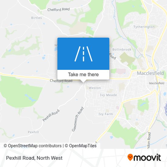 Pexhill Road map