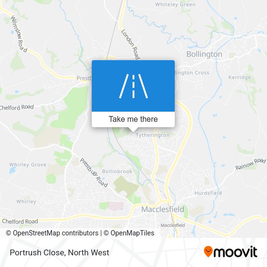 Portrush Close map
