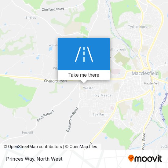 Princes Way map