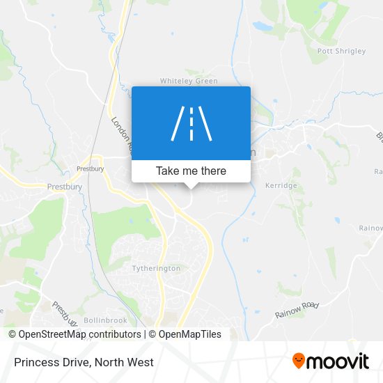 Princess Drive map