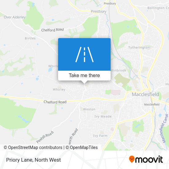 Priory Lane map
