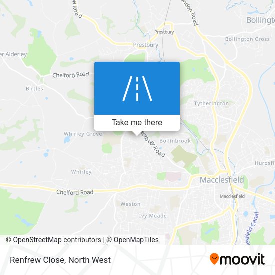 Renfrew Close map