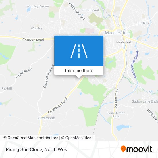 Rising Sun Close map