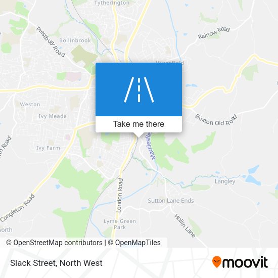 Slack Street map