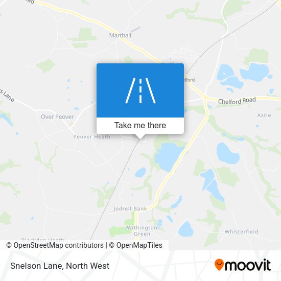 Snelson Lane map