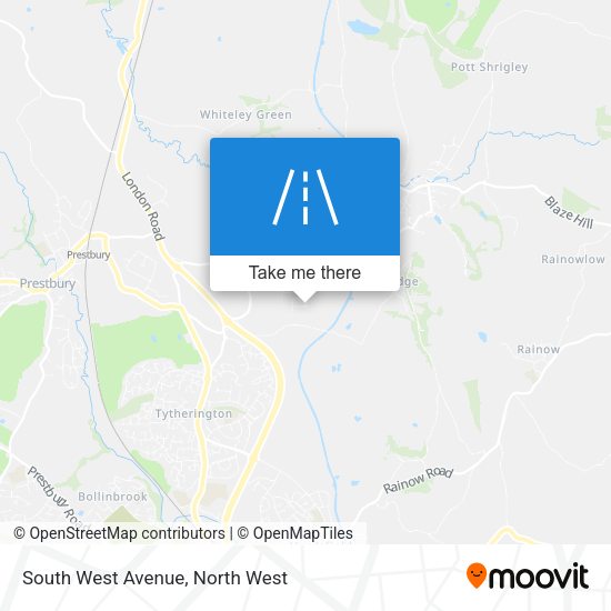 South West Avenue map