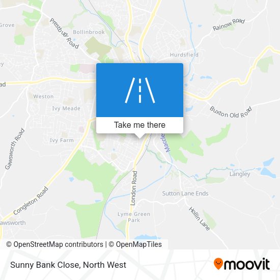 Sunny Bank Close map