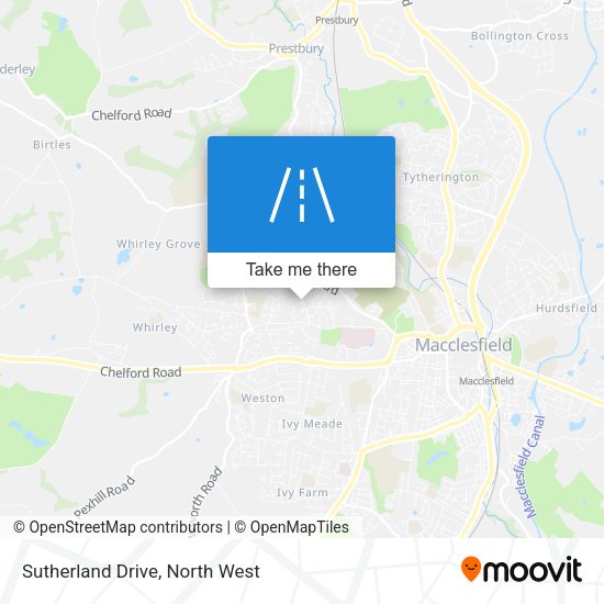 Sutherland Drive map