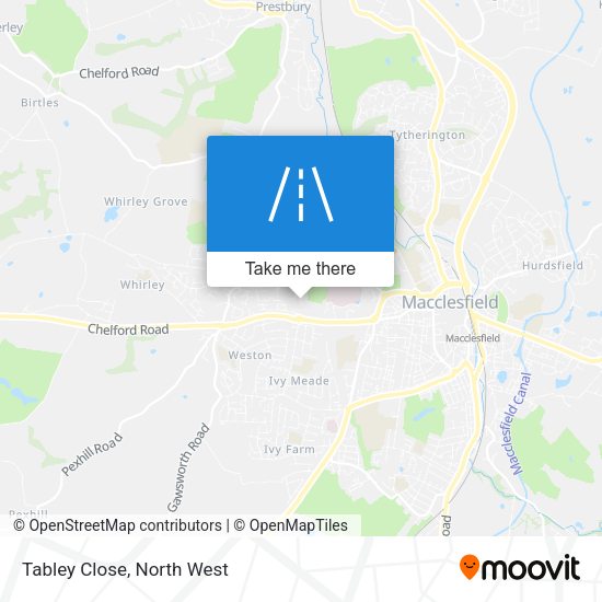 Tabley Close map