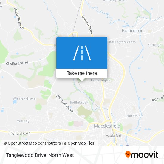 Tanglewood Drive map