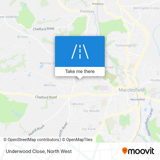Underwood Close map