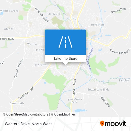 Western Drive map