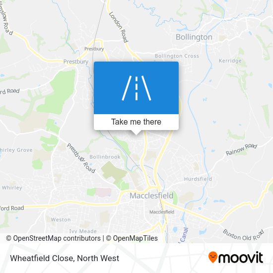 Wheatfield Close map