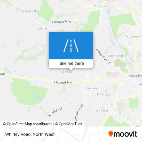 Whirley Road map