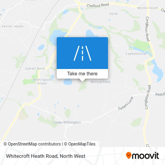 Whitecroft Heath Road map