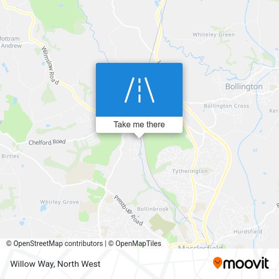Willow Way map