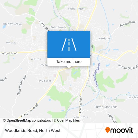Woodlands Road map