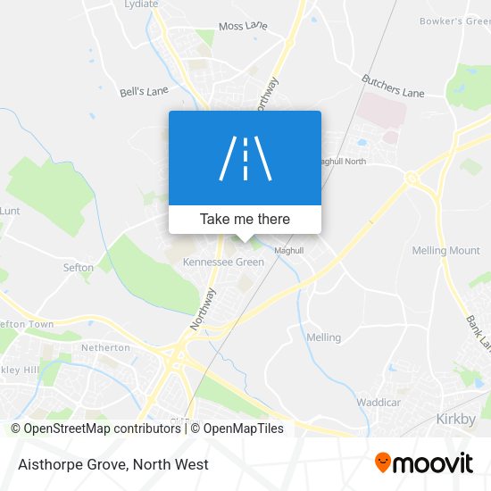 Aisthorpe Grove map