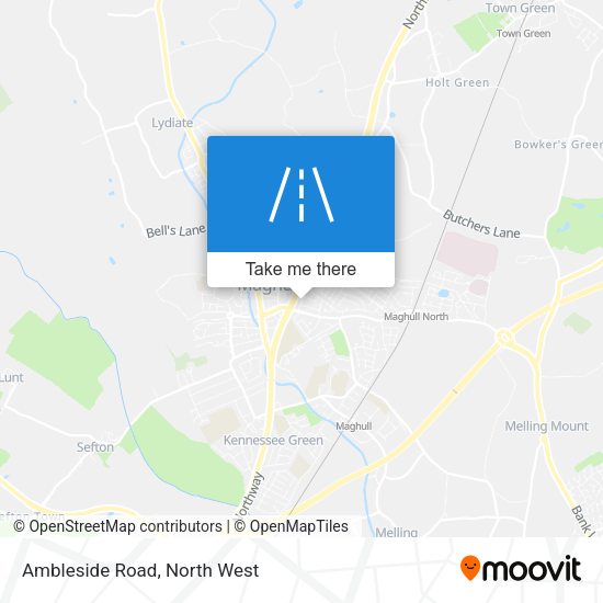 Ambleside Road map