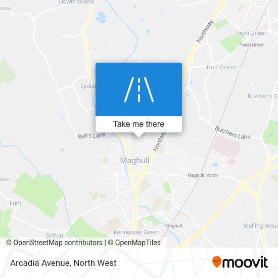 Arcadia Avenue map
