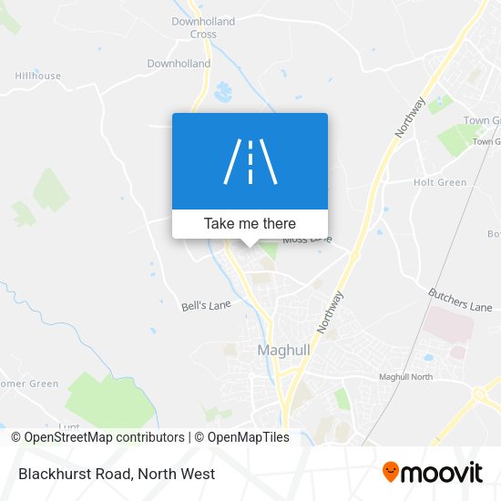 Blackhurst Road map