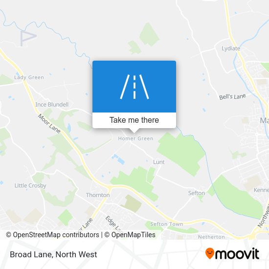 Broad Lane map