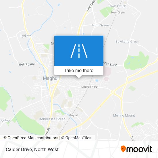 Calder Drive map
