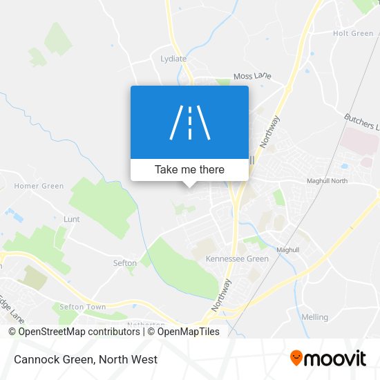 Cannock Green map