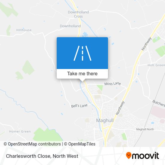Charlesworth Close map