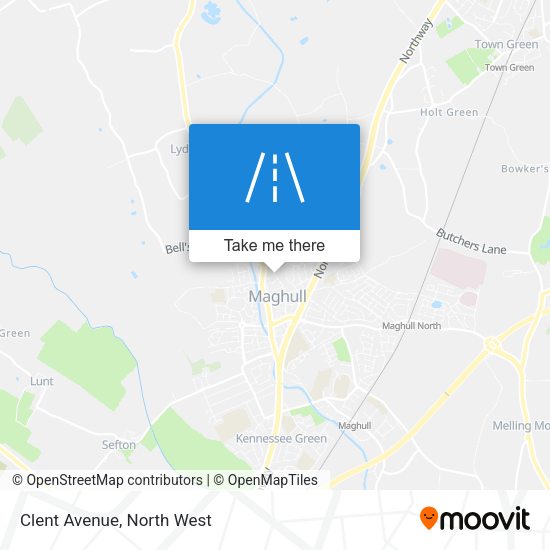 Clent Avenue map