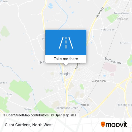 Clent Gardens map