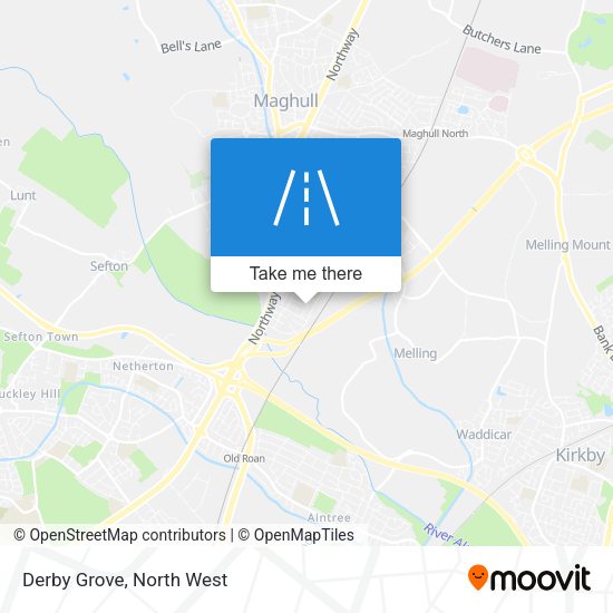 Derby Grove map