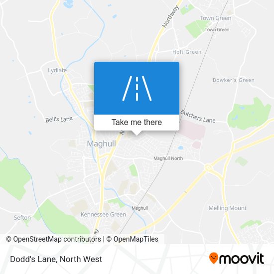 Dodd's Lane map