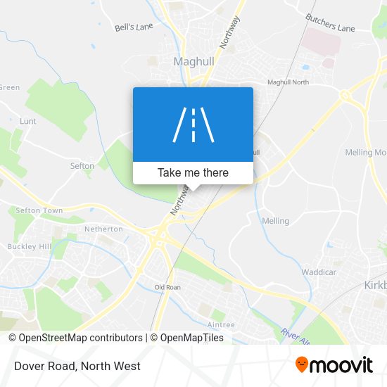 Dover Road map