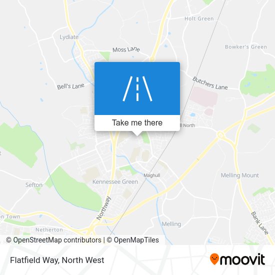 Flatfield Way map