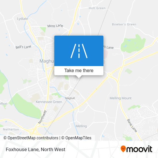 Foxhouse Lane map