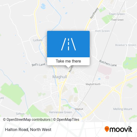 Halton Road map